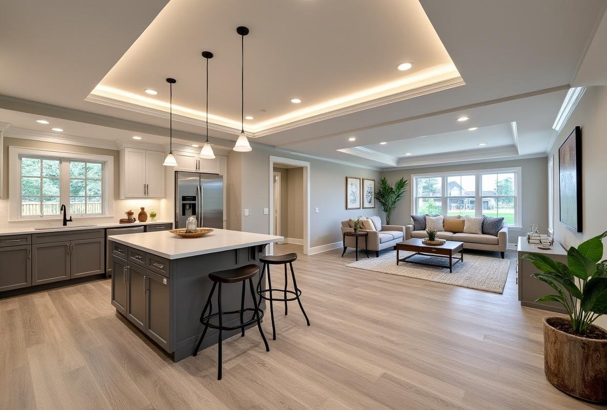 basement wet bar installation