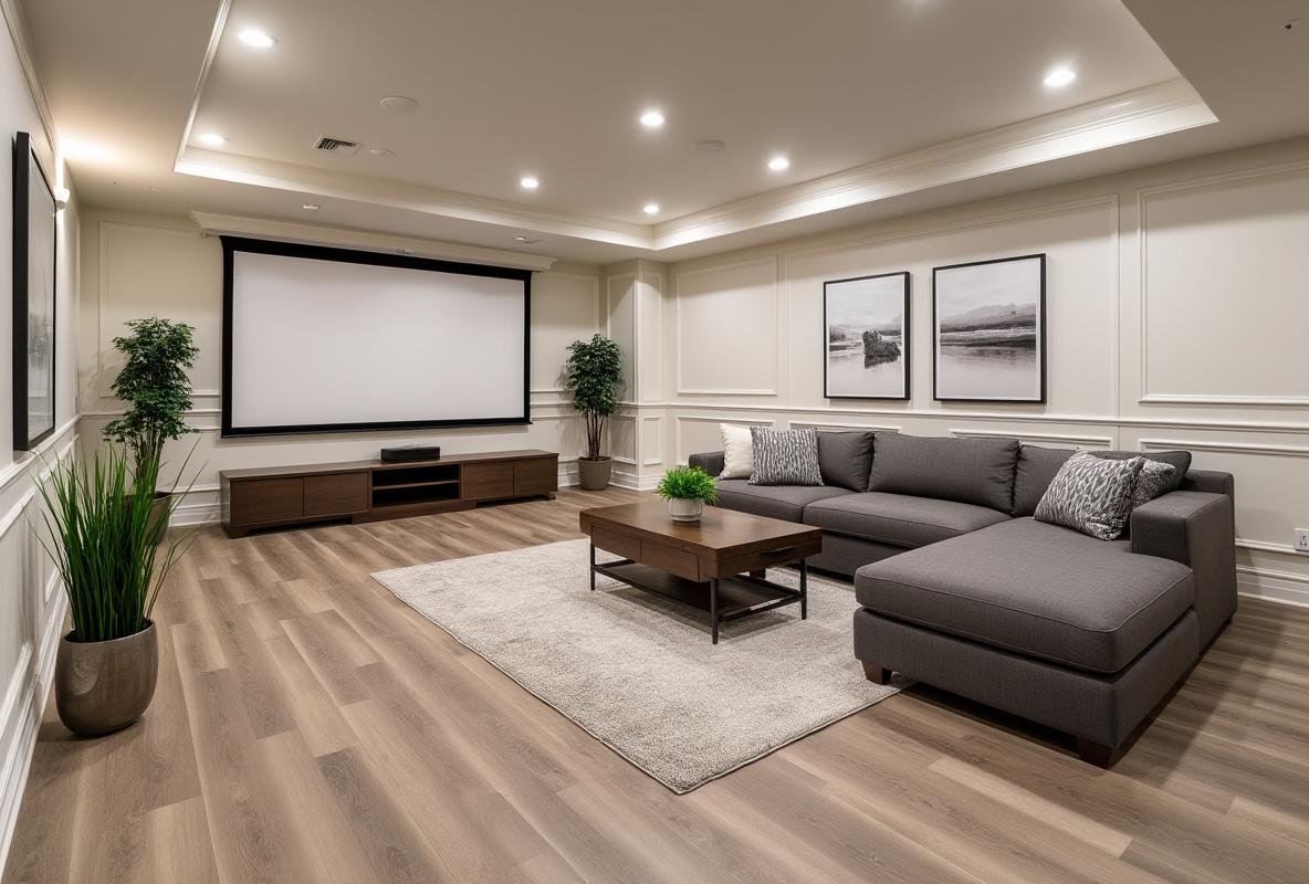 basement home theater installation