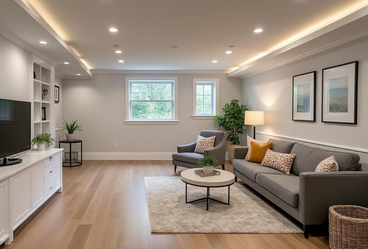 luxury basement finishing boston