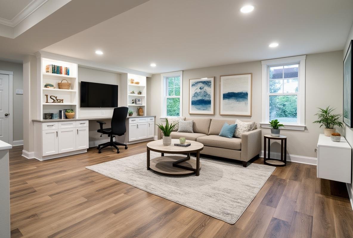 basement home office ideas