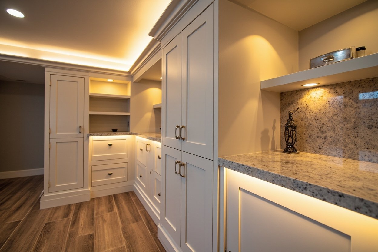 basement wet bar installation