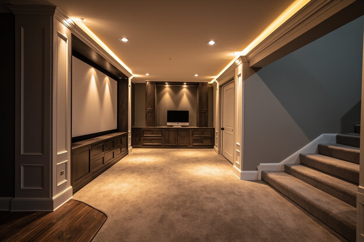 basement home theater installation