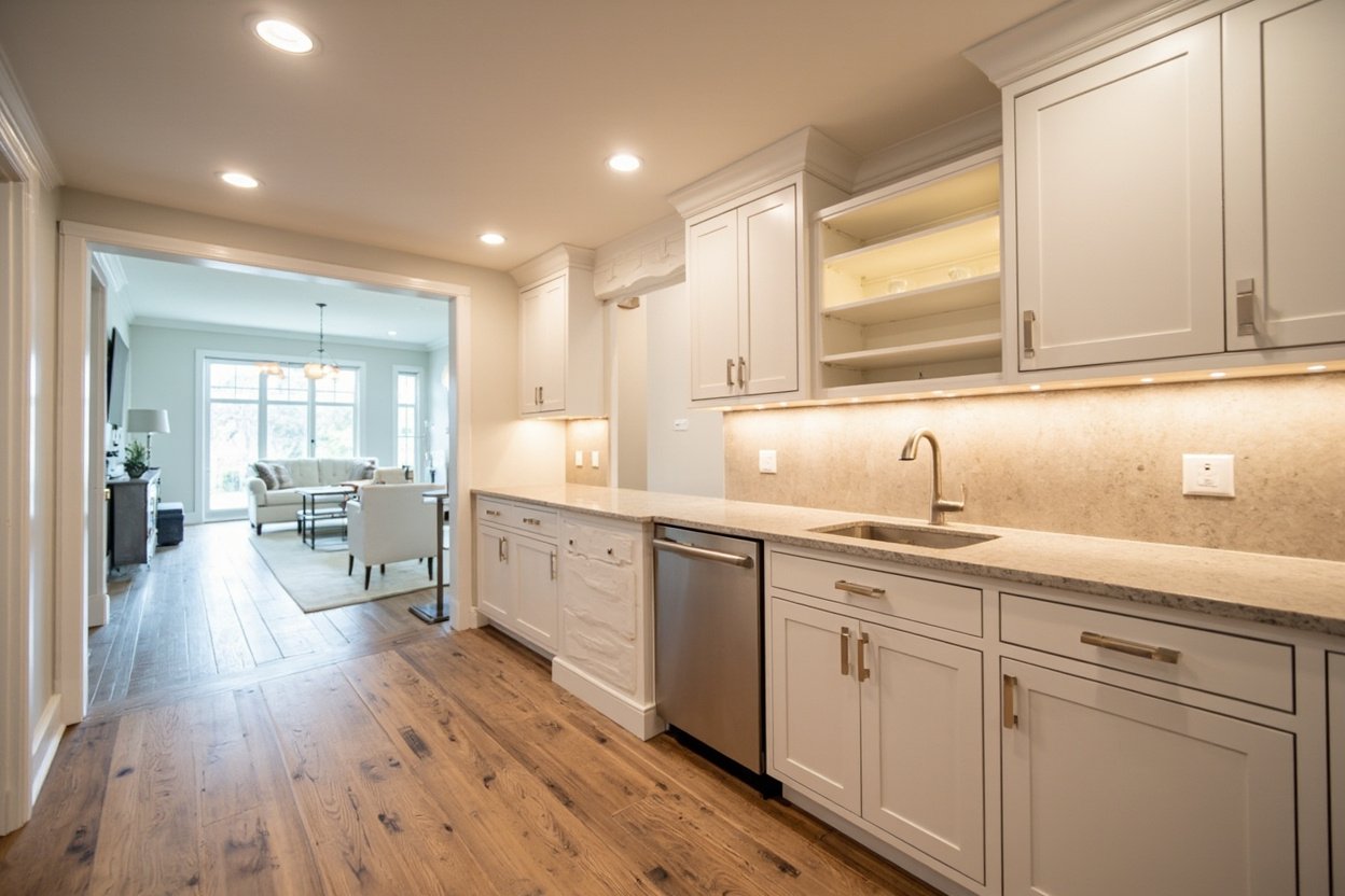 basement wet bar installation
