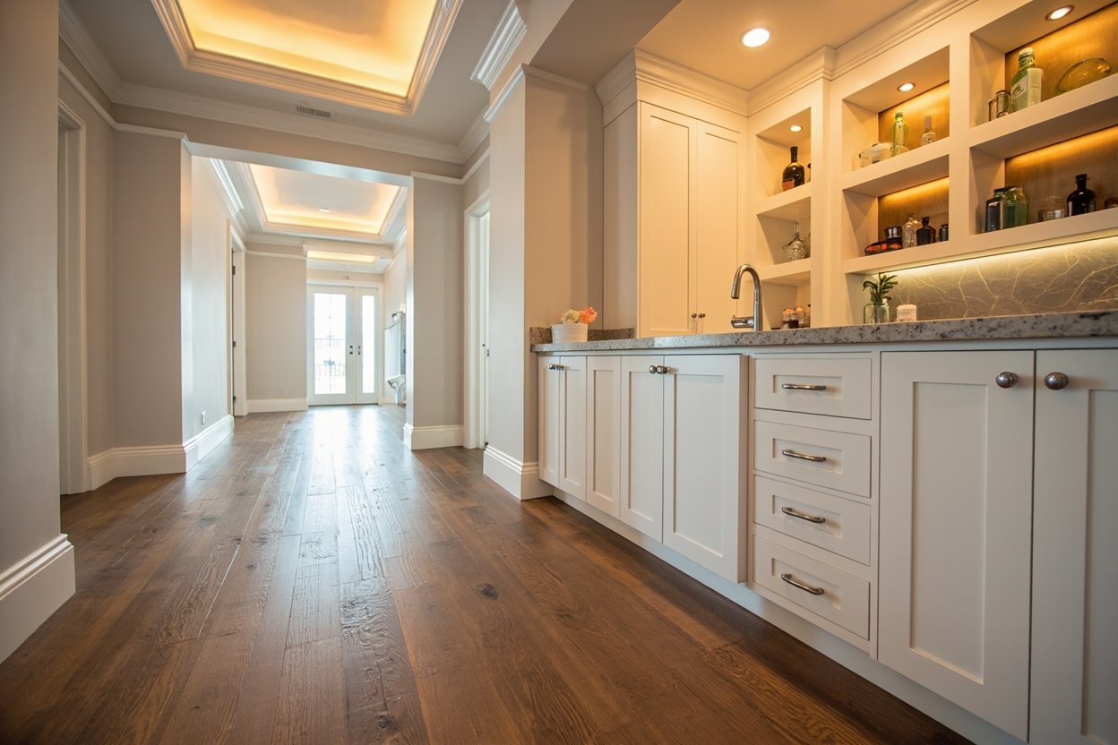 basement wet bar installation