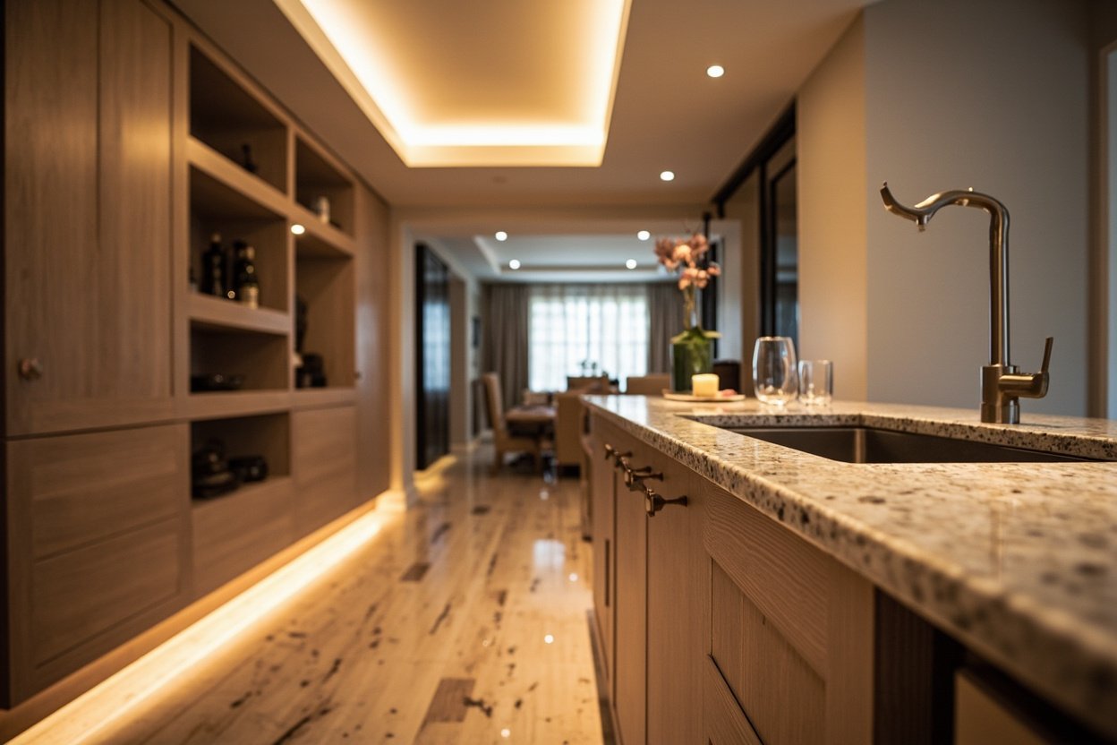 basement wet bar installation